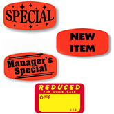 Promotional Labels and Signs