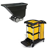 Janitorial Carts and Tilt Trucks