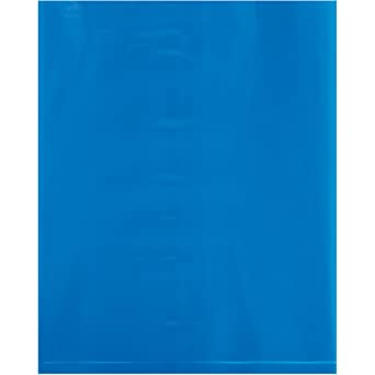 18 x 18 1.25 Mil Blue Poly Bags 1000/case