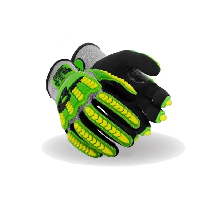 Magid T-REX Flex Series Lightweight NitriX Grip Technology Palm Coated Impact Glove Large 1 Pair