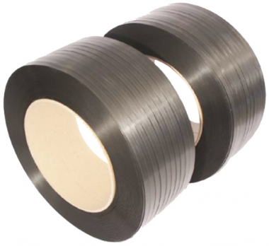 0.75" x 4500' Hand Grade Black Polypropylene Strapping HD-7545-8