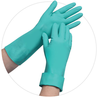 Ambitex Pro® Green Nitrile Unlined Gloves, 13 in, 11 mil, 288 gloves