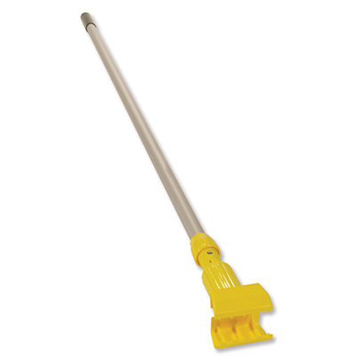 Gripper® Clamp Style Wet Mop Aluminum Handle - Yellow, 60