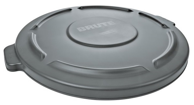Brute® Round Container Lid - Gray, 32 Gallon, 6/Case