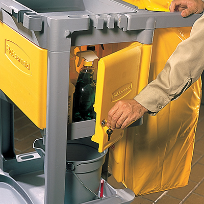 Rubbermaid® Janitor Cart Locking Cabinet - Yellow