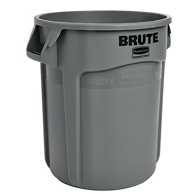 BRUTE® Round Container - Gray, 20 gallon, 6/Case