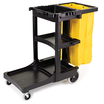 Rubbermaid® Cleaning Cart Replacement Vinyl Bag with Zipper - 24 gallon, Yellow