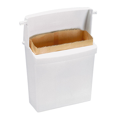 Rubbermaid® Sanitary Napkin Receptacle with Rigid Liner - White, 10.2