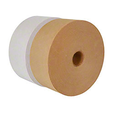Central® 270 Heavy Duty Reinforced Water Activated Tape - Natural, 72 mm x 137 m, 10.5 mil, 10/Case
