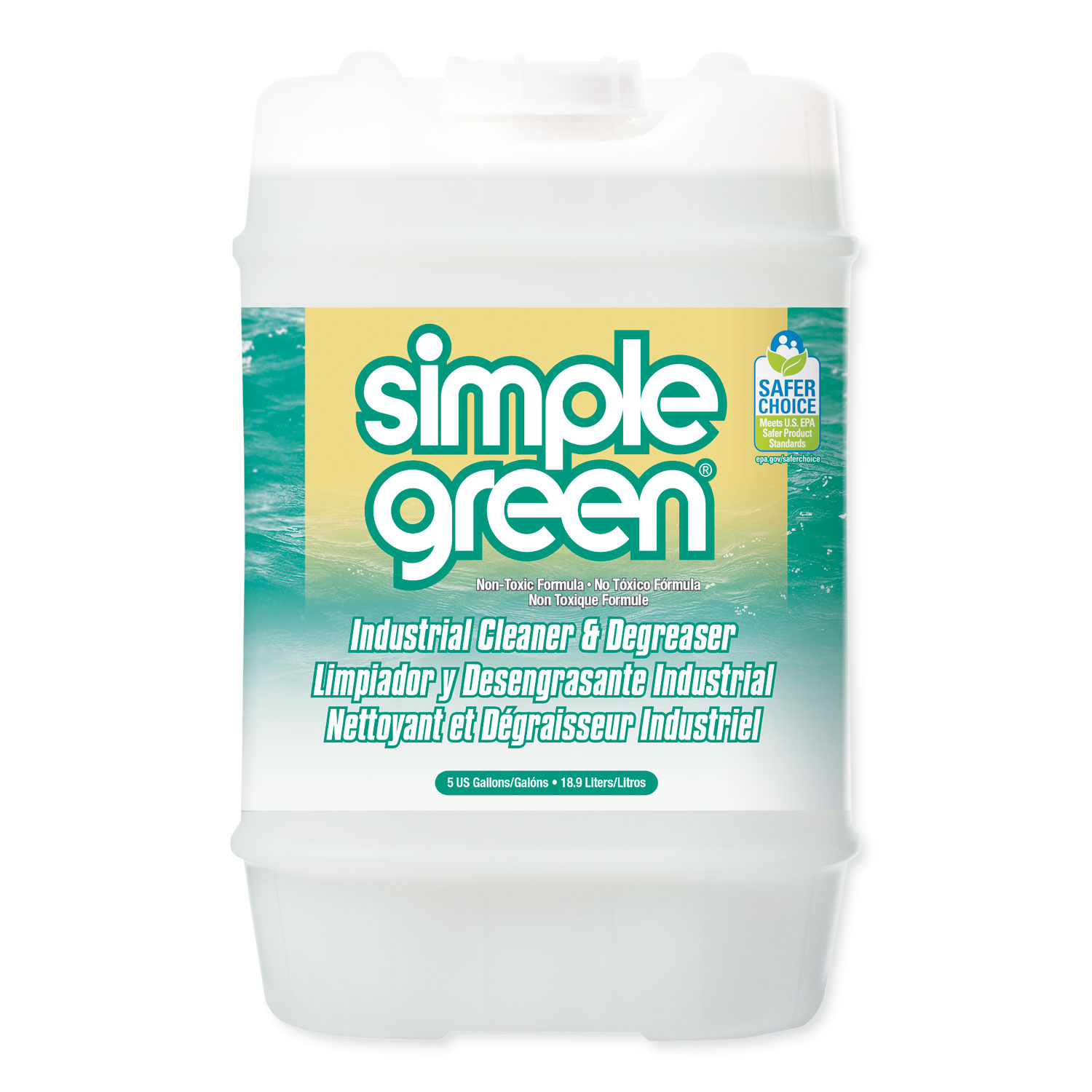 Simple Green Industrial Cleaner and Degreaser - Concentrated, 5 Gallon Pail