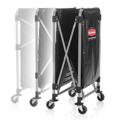 Rubbermaid® Collapsible X-Cart - Black, 8 Bushel