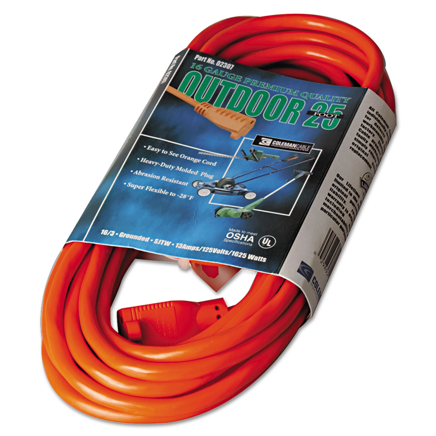 Coleman Cable® Vinyl Outdoor Extension Cord - 25ft