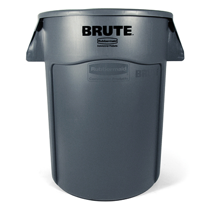 BRUTE® Round Utility Container - 44 gallon, Gray