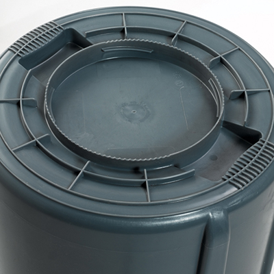 BRUTE® Round Utility Container - 44 gallon, Gray