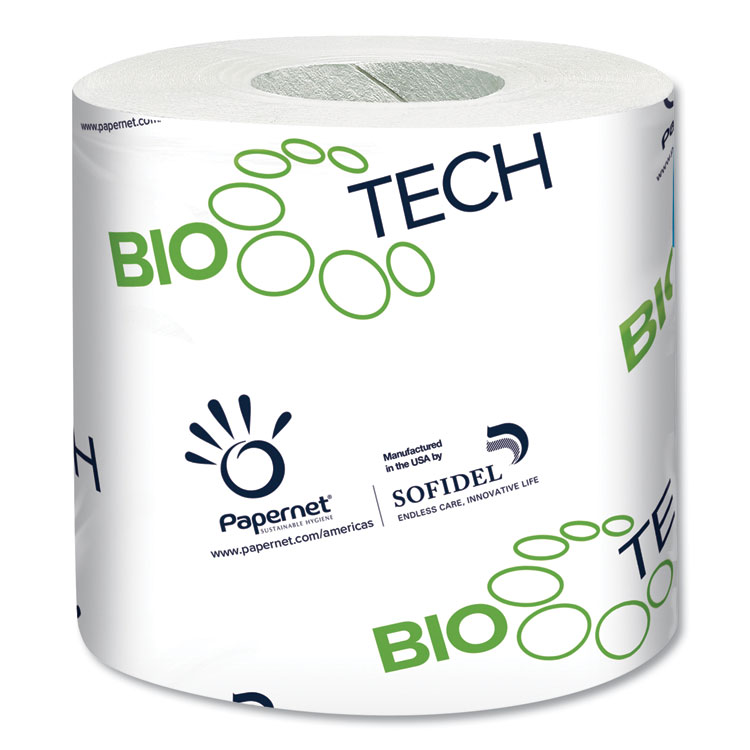Papernet® 415595 BioTech White 2-Ply Toilet Tissue, Septic Safe 12 rolls/case