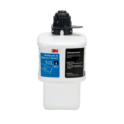 3M™ Bathroom & Shower Cleaner Concentrate 51L - Gray Cap, 2 Liter, 6/Case