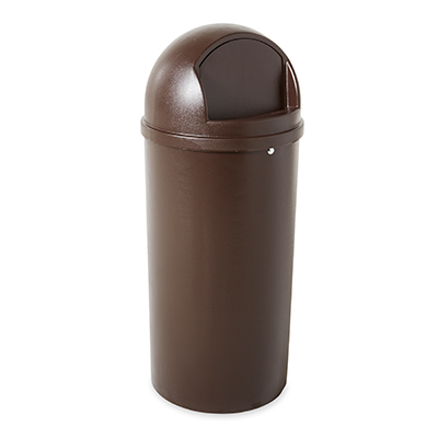 Rubbermaid Commercial Products 22-Gallons Brown Plastic Commercial  Touchless Kitchen Trash Can with Lid Indoor in the Trash Cans department at
