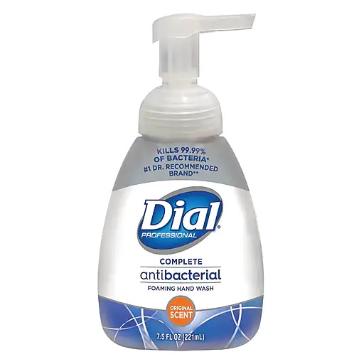 Dial 7.5 oz Complete Antibacterial Foaming Hand Soap Original 8/case