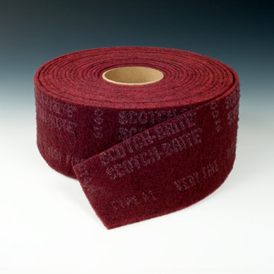 Scotch-Brite™ Clean and Finish Roll, Maroon, 18 in x 30 ft, T VFN