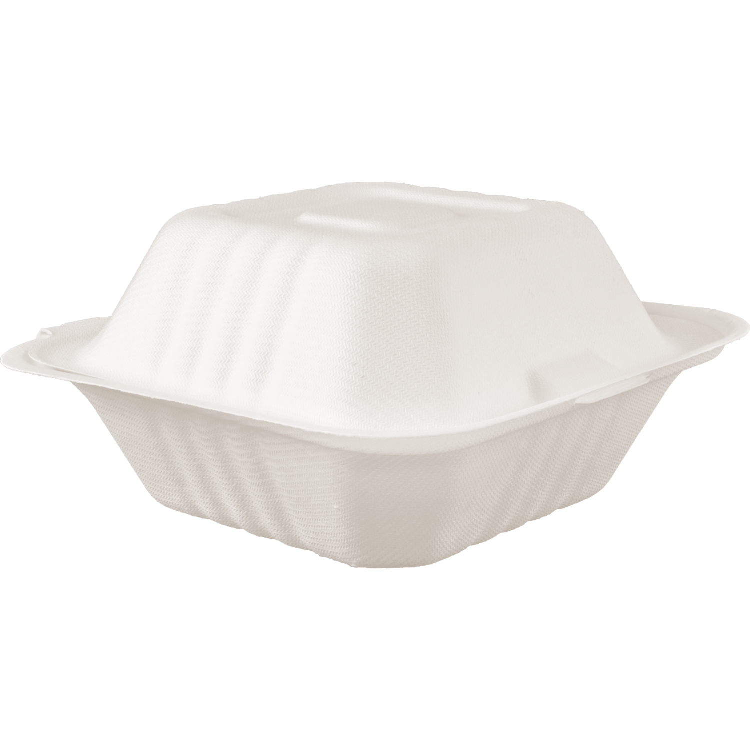 Dart 85HT1R 8 x 8 x 3 White Foam Square Take Out Container with  Perforated Hinged Lid - 100/Pack