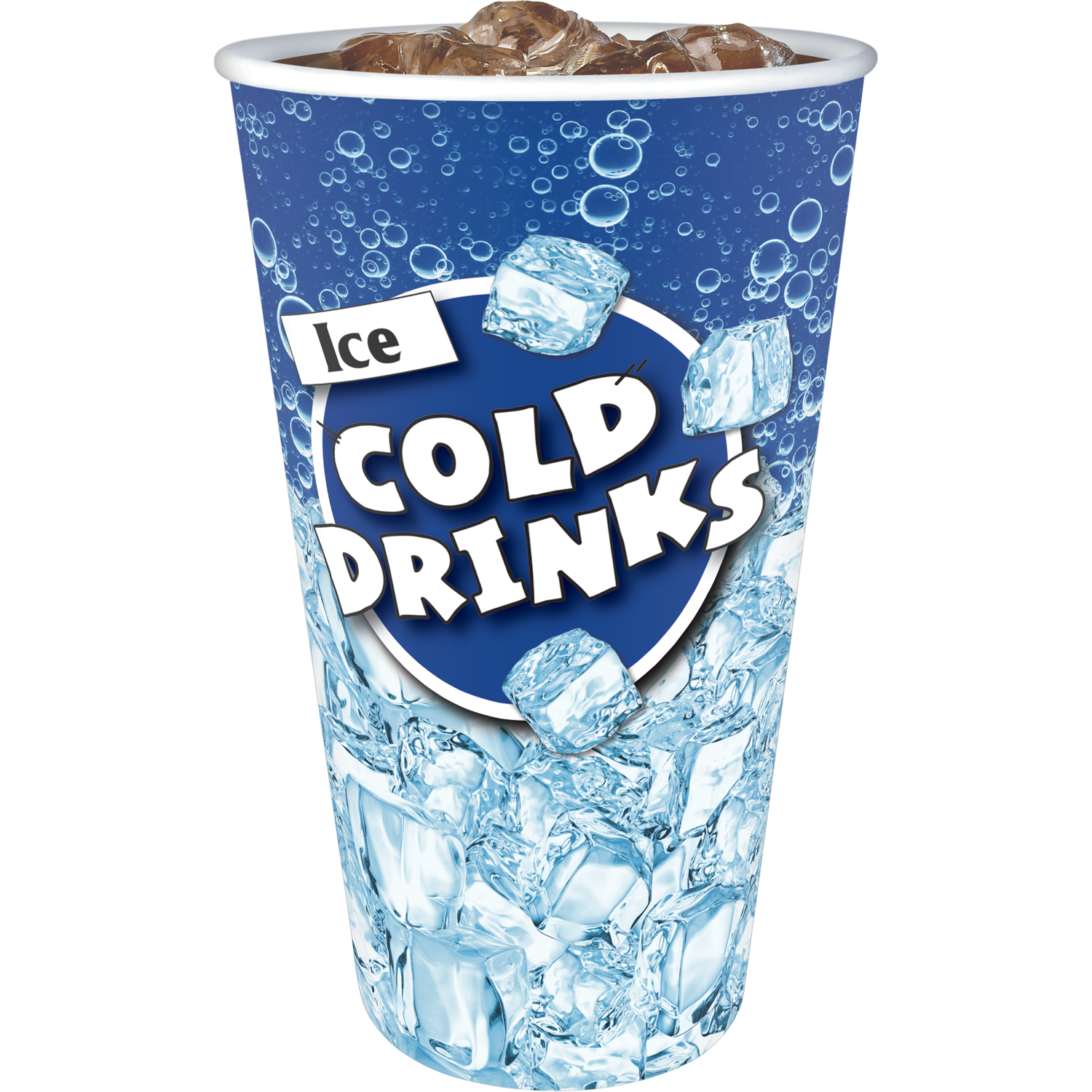 22oz Cold Cup Ice Cold Drink Print 1000/case - M. Conley Company