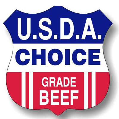 U.S.D.A. Choice Beef Shield Labels - Item #10024