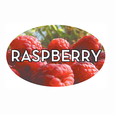 Raspberry Oval Label 13526 500/roll