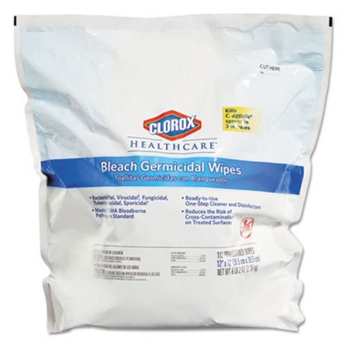 Clorox® Healthcare® Germicidal Wipes - 110 ct. Refill, 2/Case