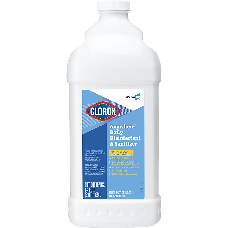 Clorox® 60112 Anywhere® Daily Disinfectant & Sanitizer for Sprayer Devices 64 oz 6/case