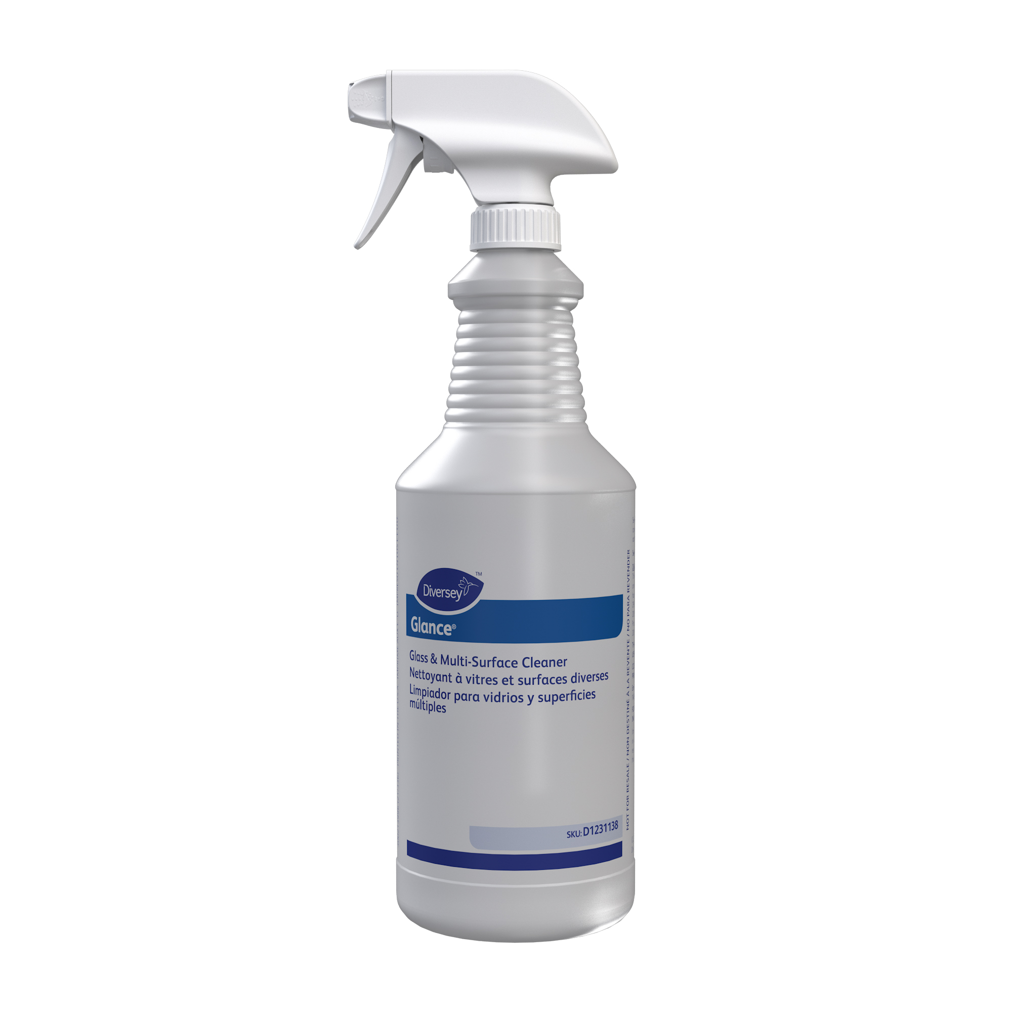 Glance® Glass & Multi-Surface Cleaner Empty Spray Bottle 12/case