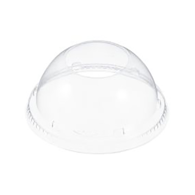 Dart® Dome Lid with Hole - 4.2in, Clear