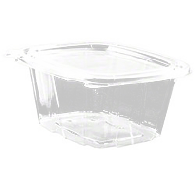 ClearPac® SafeSeal™ Tamper-Resistant Container with Hinged Flat Lid - 16oz