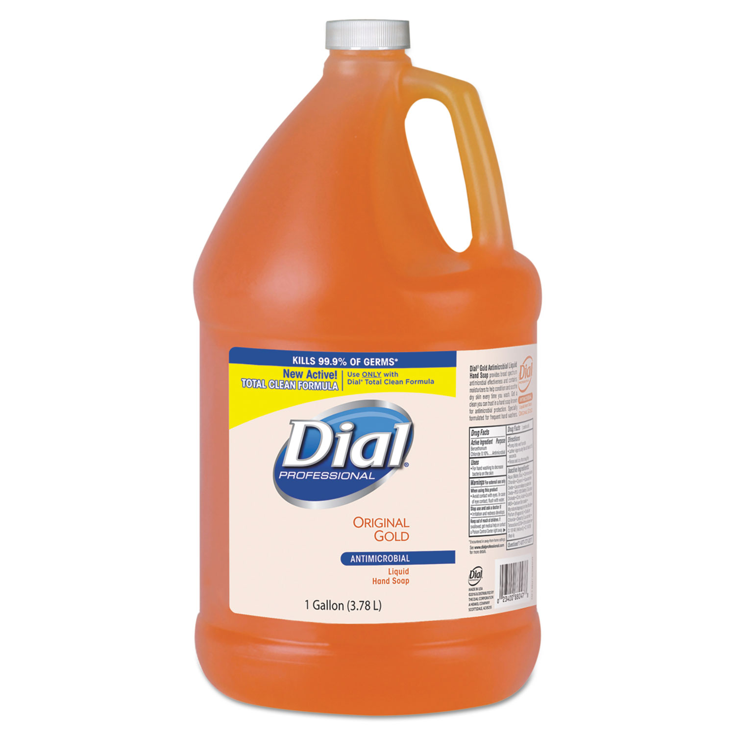 Dial Gold Antimicrobial Liquid Hand Soap - Floral Fragrance, 1 Gallon, 4/Case