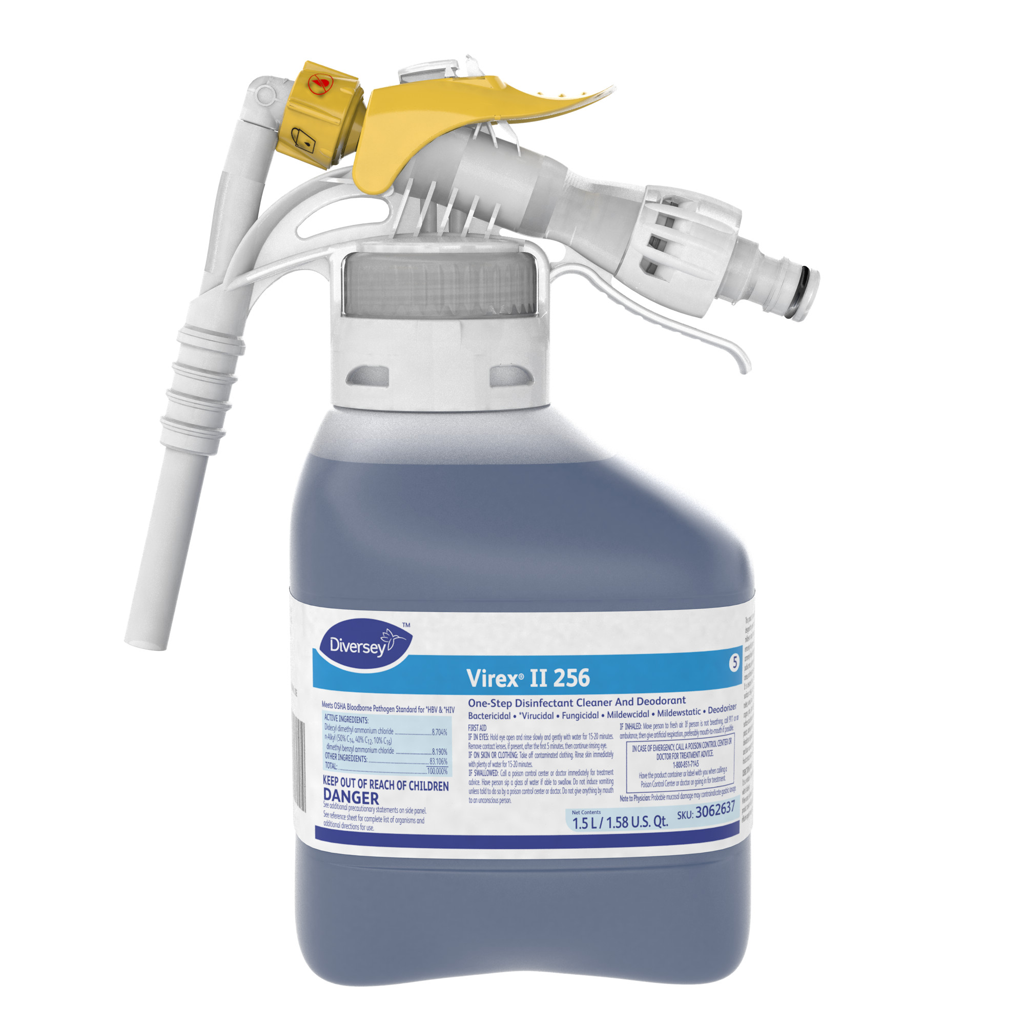 Diversey Virex II 256 Disinfectant Cleaner - 1.5 L RTD