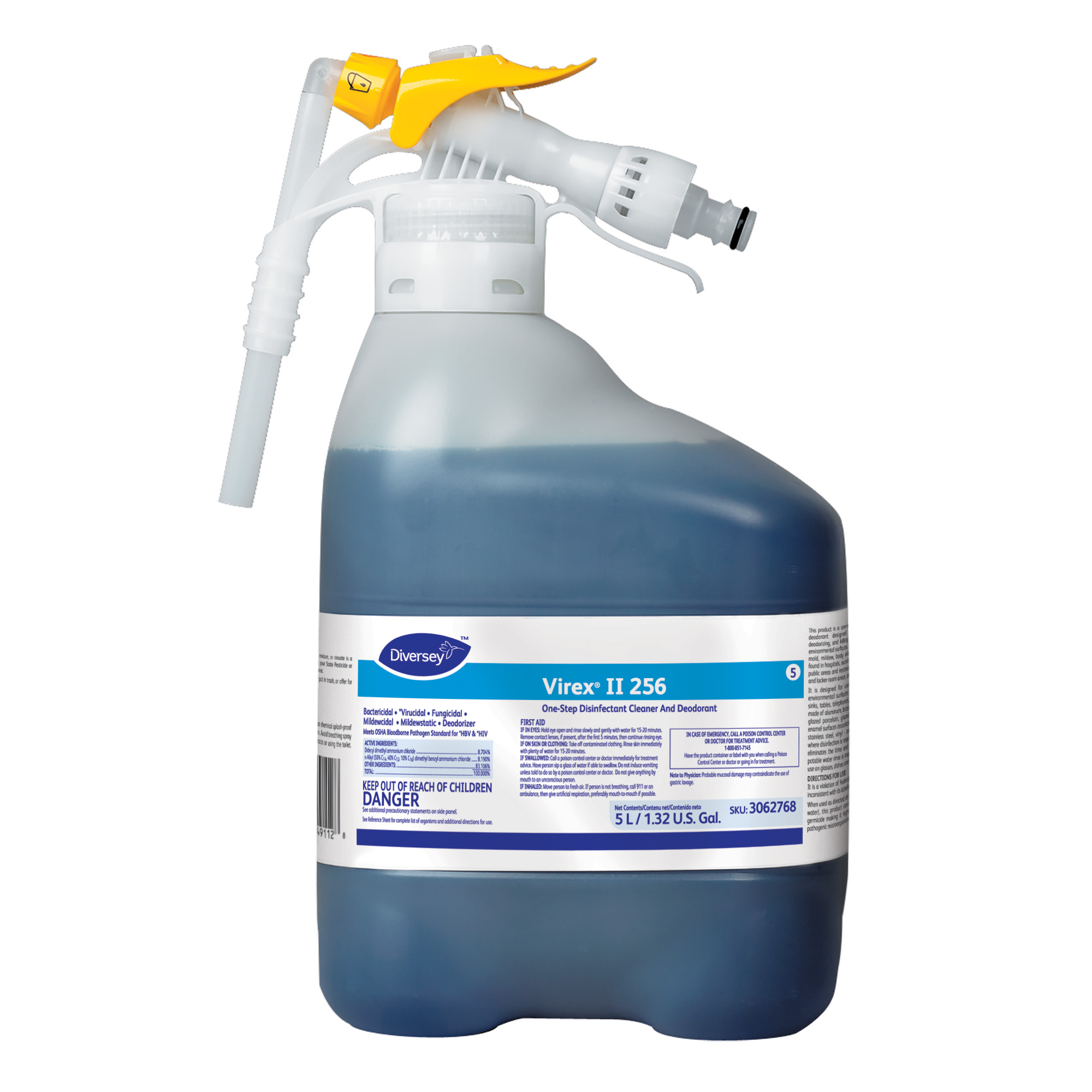 Diversey Virex II 256 Disinfectant Cleaner - 5 L RTD