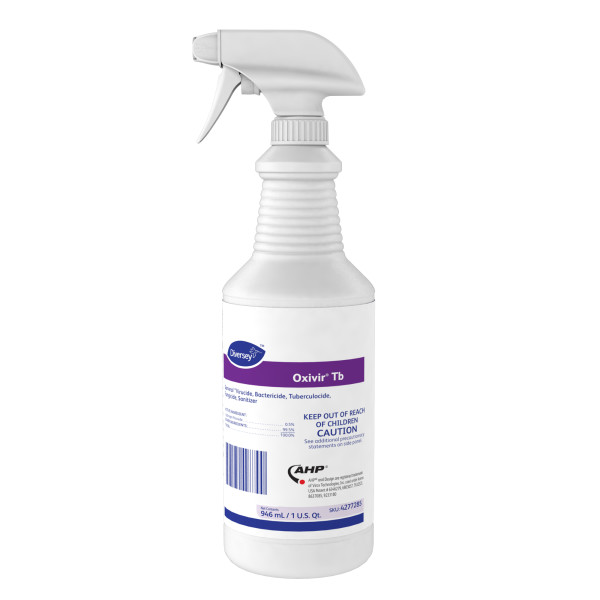 Diversey Oxivir Tb (U.S.) Disinfectant Cleaner - 32 oz., RTU, 12/Case