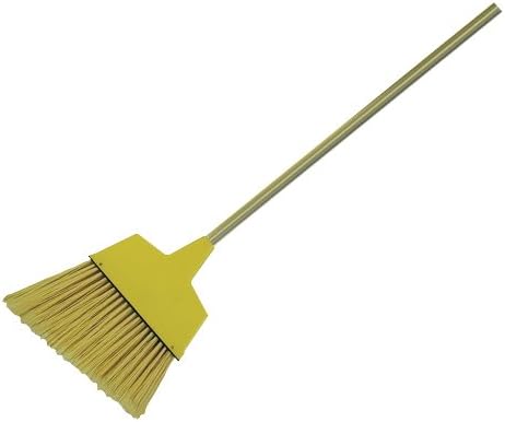 Rubbermaid Commercial Jumbo Smooth Sweep Angle Broom - Polypropylene  Bristle - 10.5 Overall Length - Black Metal Handle - 1 Each