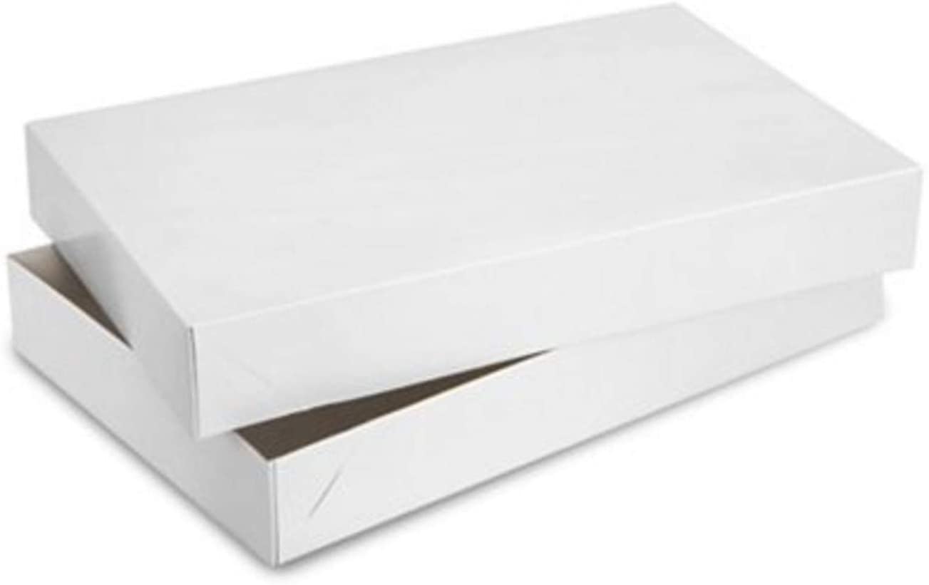 19" x 12" x 3" White Apparel Box