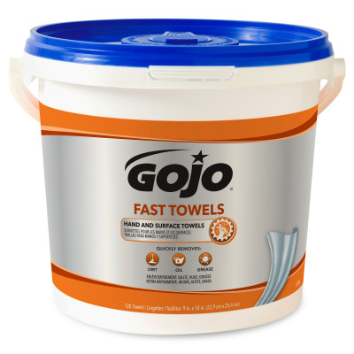 GOJO® Fast Towel - 130 Count Bucket, 4/Case