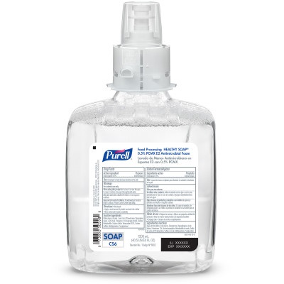 GOJO PURELL® Food Processing HEALTHY SOAP® 0.5% PCMX Antimicrobial E2 Foam Handwash - 1200 mL, 2/Case