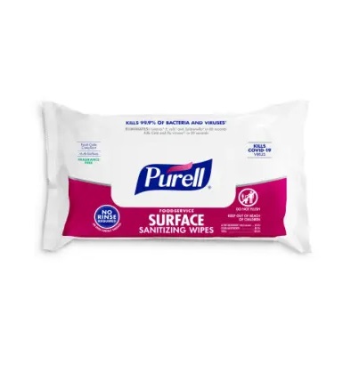 PURELL® Foodservice 7.4" X 9" Surface Sanitizing Wipes 72ct Flowpack