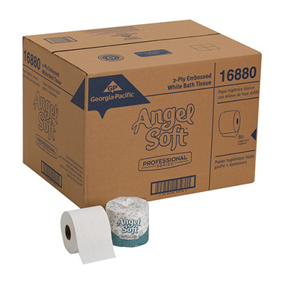 GP Angel Soft® Professional Series® Standard Roll Bathroom Tissue - 2 Ply, 450 Count, 80/Case