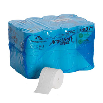 GP Angel Soft® Professional Series® Compact® Coreless Premium Embossed Toilet Paper - 2 Ply, 750 Count, 36/Case