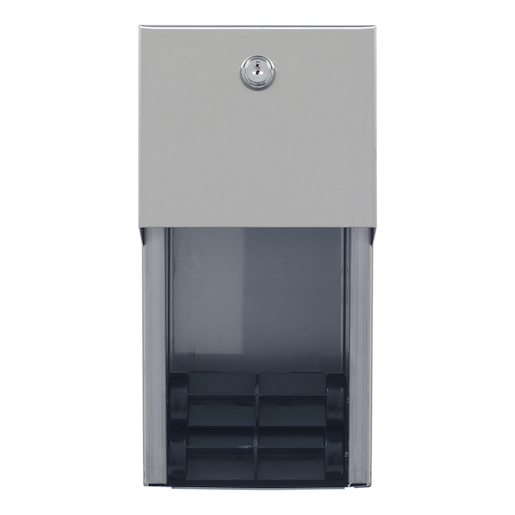 2-Roll Vertical 4.5 Stainless Steel Standard Toilet Tissue Dispenser