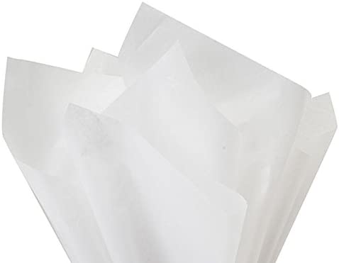 White 2 Sided Waxed Tissue Paper - 18 x 24 Sheets - 400 Sheets/Ream 10  Ream Minimum