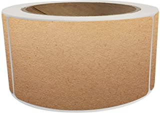 4 x 2 Dark Brown Kraft Paper Label 2000/roll