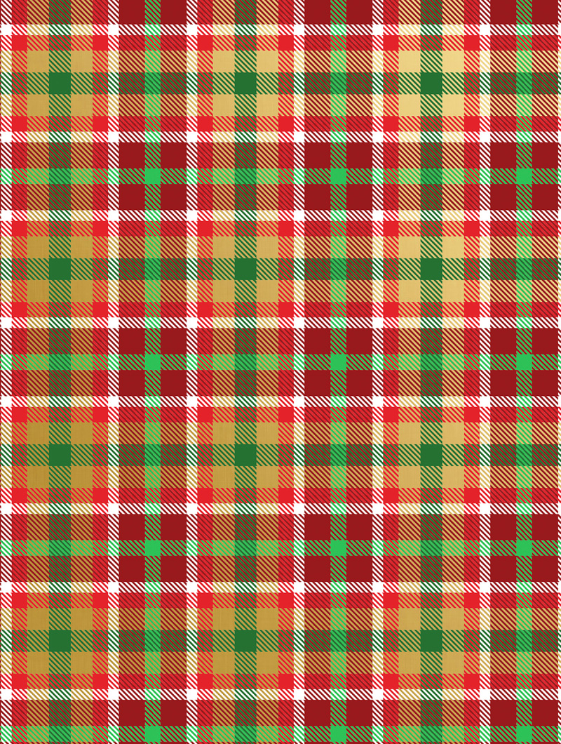 30 x 833 Slit 12" & 18" Christmas Plaid Bulk Wrapping Paper