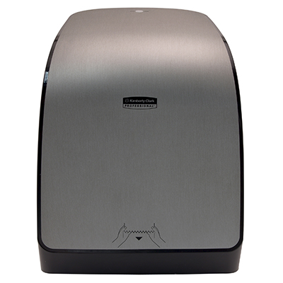 Scott® Pro Electronic Hard Roll Paper Towel Dispenser System - Grey Code, Faux Stainless, 12.66