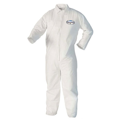 Kleenguard® A40 Liquid and Particulate Protection Coveralls, White, 4XL, 25 suits