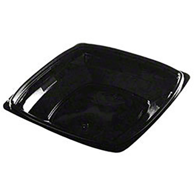 Fineline 5080-BK Super Bowl 80 oz. Black PET Plastic Bowl - 25/Case